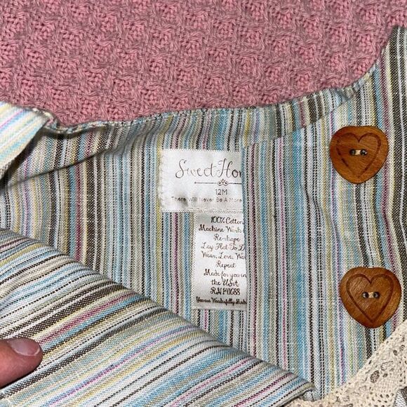 Sweethoney linen tunic sz 12m - Picture 3 of 4